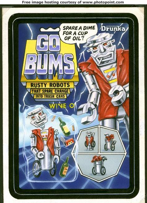 GoBums original Art for Wackey Cards
