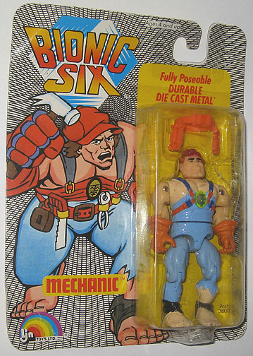 BIONIC SIX/LES BIONIQUES-(LJN)-1987 BionicMechanicCarded2a